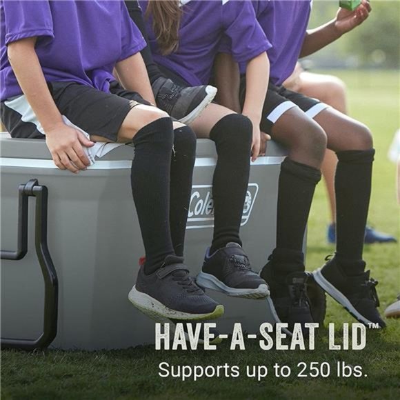 Coleman 316 Series Insulated Portable Cooler with Heavy Duty Wheels, Leak-Proof - Picture 5 of 6